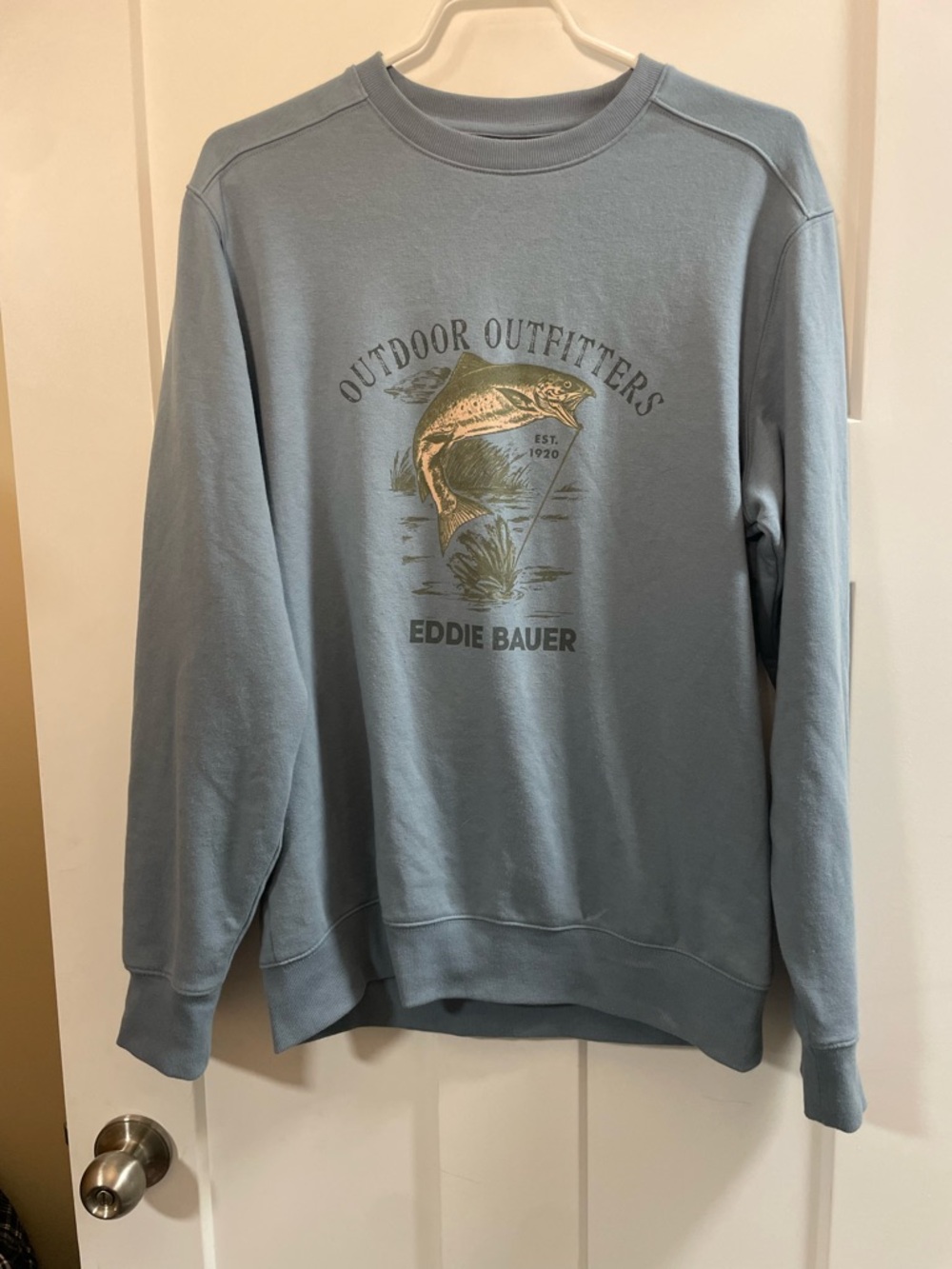 Eddie Bauer Fishing Crewneck Sweater